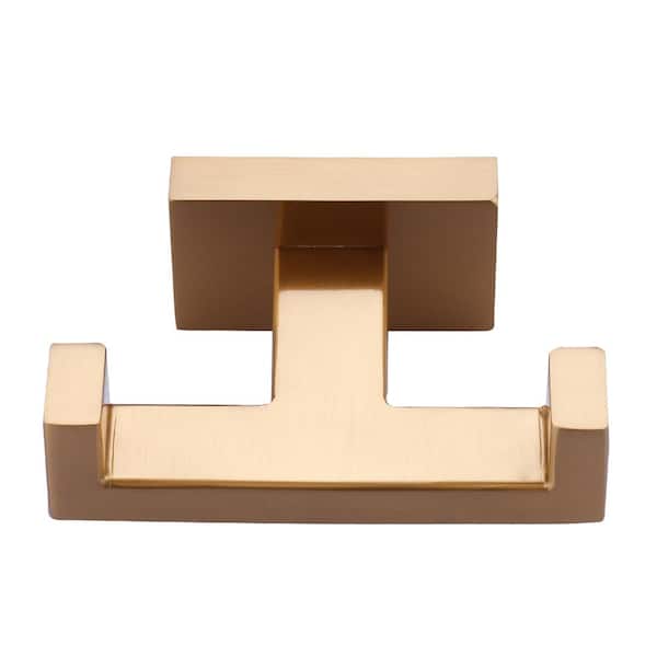 ARCORA Wall Mounted Square J-Hook Robe/Towel Hook in Brushed Gold