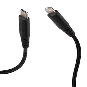 Philips 4 in. Lightning to 3.5mm Audio Auxiliary Adapter in Black  DLC4310V/27 - The Home Depot