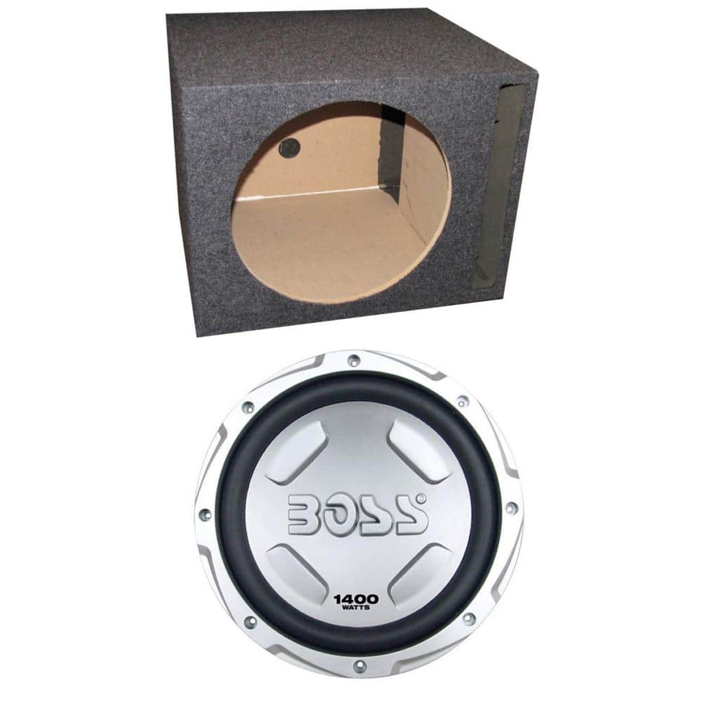 Chaos 12 in. 1400 Watt Car Power Subwoofer Woofer plus Vented Sub Box