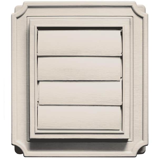 Builders Edge Scalloped Exhaust Siding Vent #048-Almond