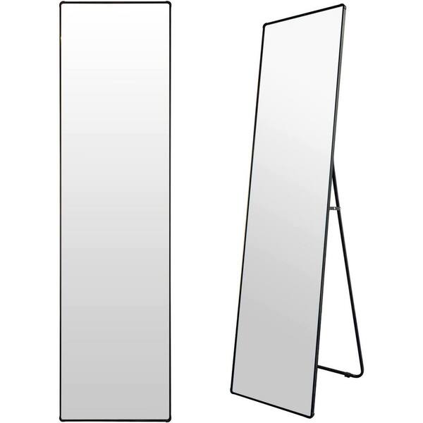 16 in. W x 61 in. H Metal Modern Classic FullLength Floor Mirror with