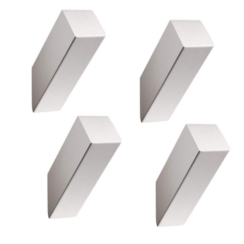 Modern Square J-Hook Robe and Towel Hook in Brushed Nickel for Bathroom, Livingroom and Hotel (4 Pack) price history on PriceWatchPro