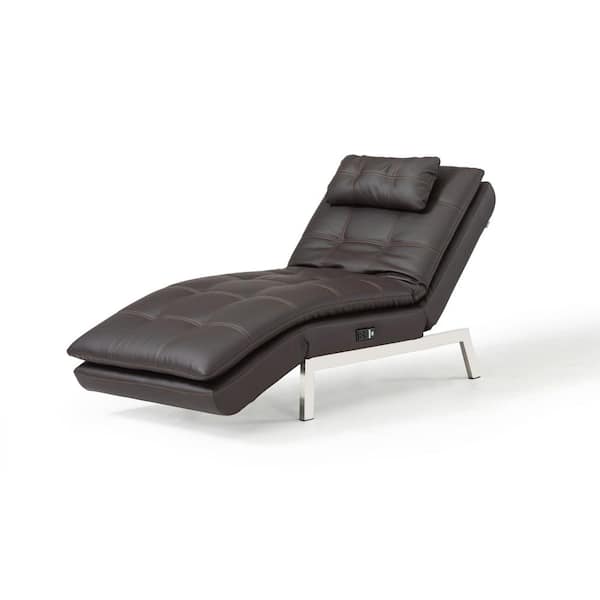 Relax A Lounger Arnold Faux Leather, White Faux Leather Chaise Lounge