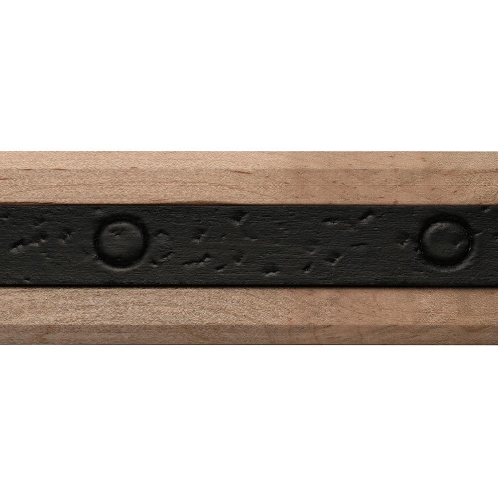 2.5'' Unfinished Maple Wood Baseboard with Rustic Accents