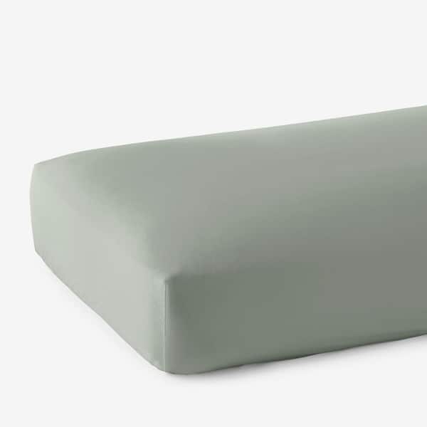 The Company Store Company Cotton Tarragon Bamboo Sateen Twin Fitted Sheet