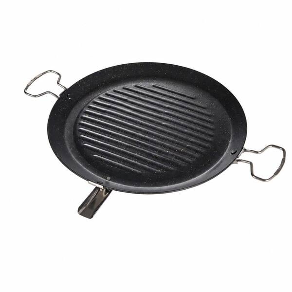 Camping Nonstick Griddle Plate for Portable Stovetop and BBQ Gas Grill, Ridged Surface Outdoor Grill Pan