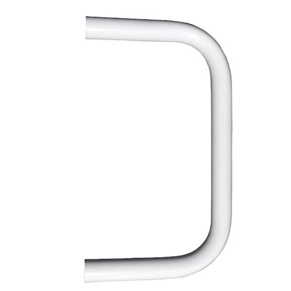 EZ Handrail 1.9 in. Aluminum Round ADA Handrail White End Loop