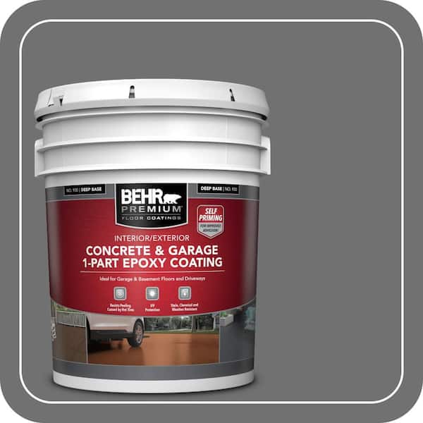 5 gal. #AE-48 Machine Gray Self-Priming 1-Part Epoxy Satin Interior/Exterior Concrete and Garage Floor Paint