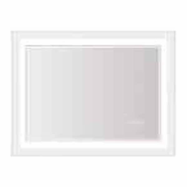 Unbranded 24 in. W x 32 in. H LED Lighted Rectangular Frameless Wall Mirror Bathroom Vanity Mirror Modern with Touch Sensor