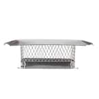 15 in. x 15 in. Bolt-On Single Flue Chimney Cap in Stainless Steel
