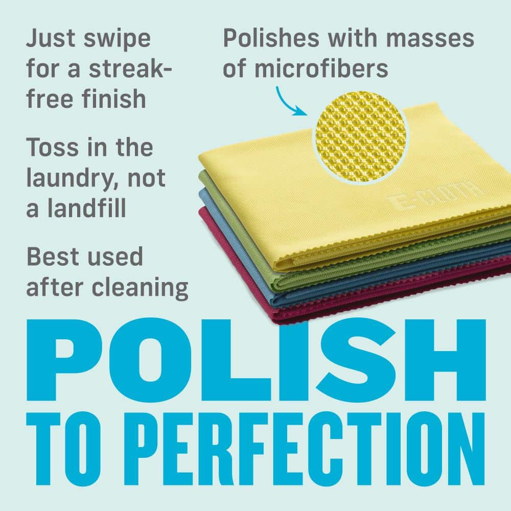 Multicolor Microfiber Window and Glass Cleaning Cloth Set