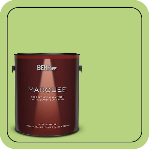BEHR MARQUEE 1 gal. #420B-4 Tart Apple Matte Interior Paint & Primer