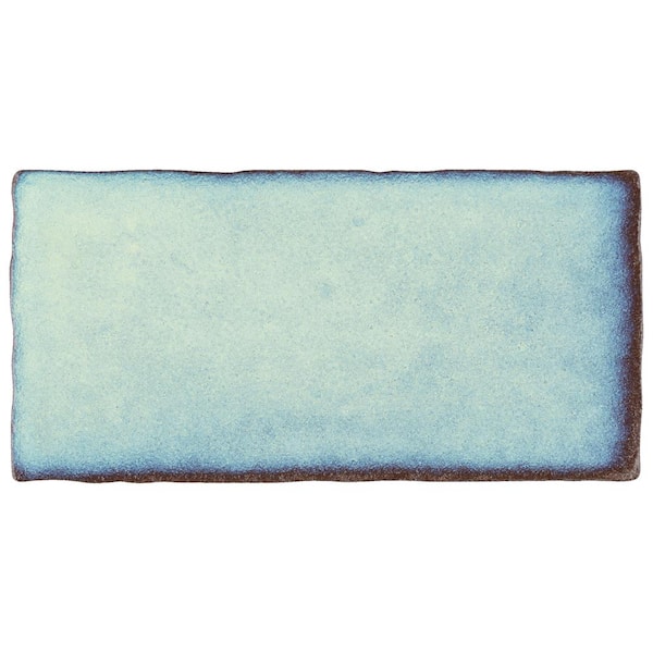 Merola Tile Antic Special Agua Marina 3 in. x 6 in. Ceramic Wall Take Home Tile Sample
