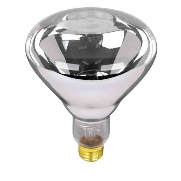 Feit Electric 125 Watt Clear Br40, Bathroom Heat Lamp Bulb Home Depot