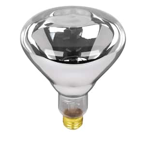 125-Watt Clear BR40 Dimmable Incandescent 120-Volt Infrared Heat Lamp Light Bulb (1-Bulb)