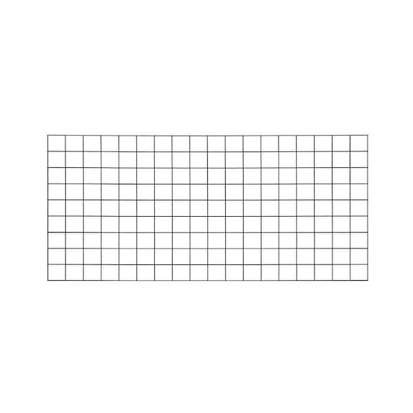 Select 36 in. x 72in. Charcoal Black Steel Mesh Railing Panel
