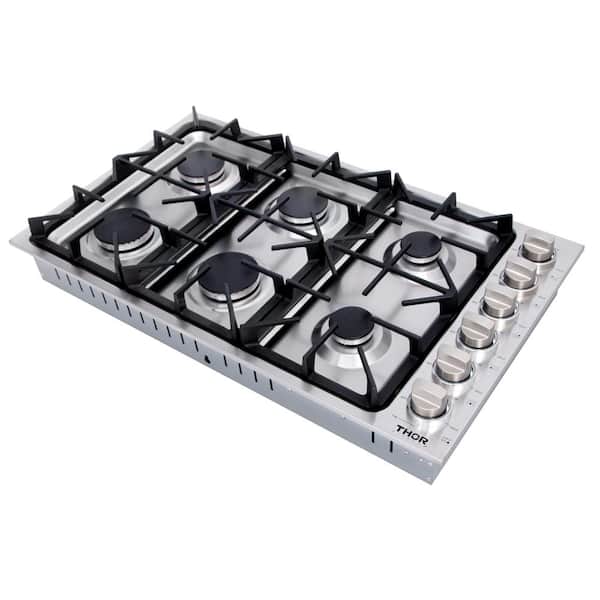 Thor Kitchen - 36 Drop-In GAS Cooktop - Stainless Steel