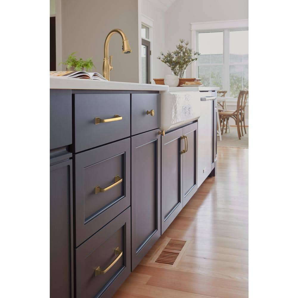 Champagne Bronze Traditional Cabinet Drawer Pull with Mounting Hardware