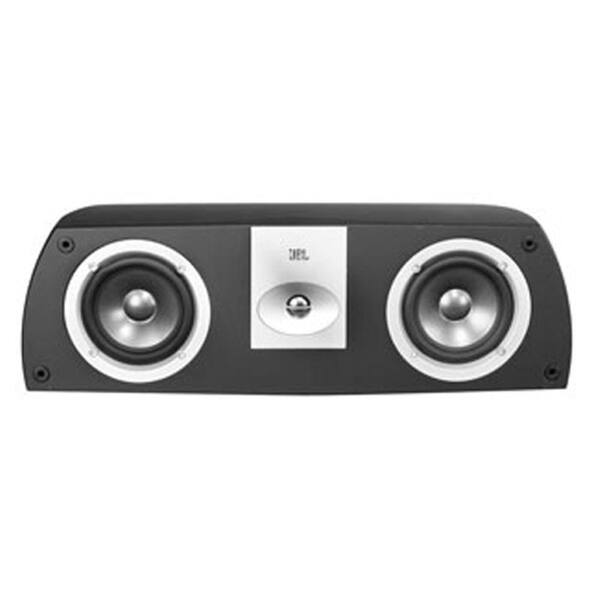 Leviton Architectural Edition Powered by JBL 75-Watt Dual 5 in. Dual Woofer 2-Way Shelf-Mount Center Speaker White-DISCONTINUED