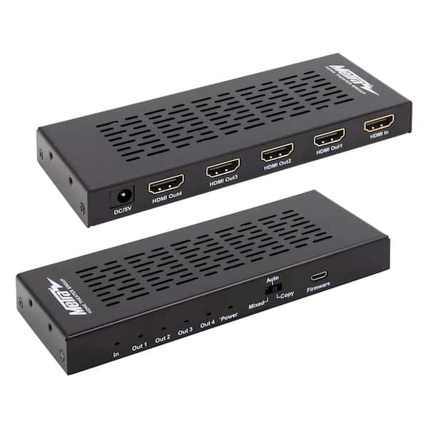 SANOXY 4 x 1 HDMI 1 in 4 Out Switch SANOXY-DSV-HDMI-SPLT-1X4 - The Home  Depot