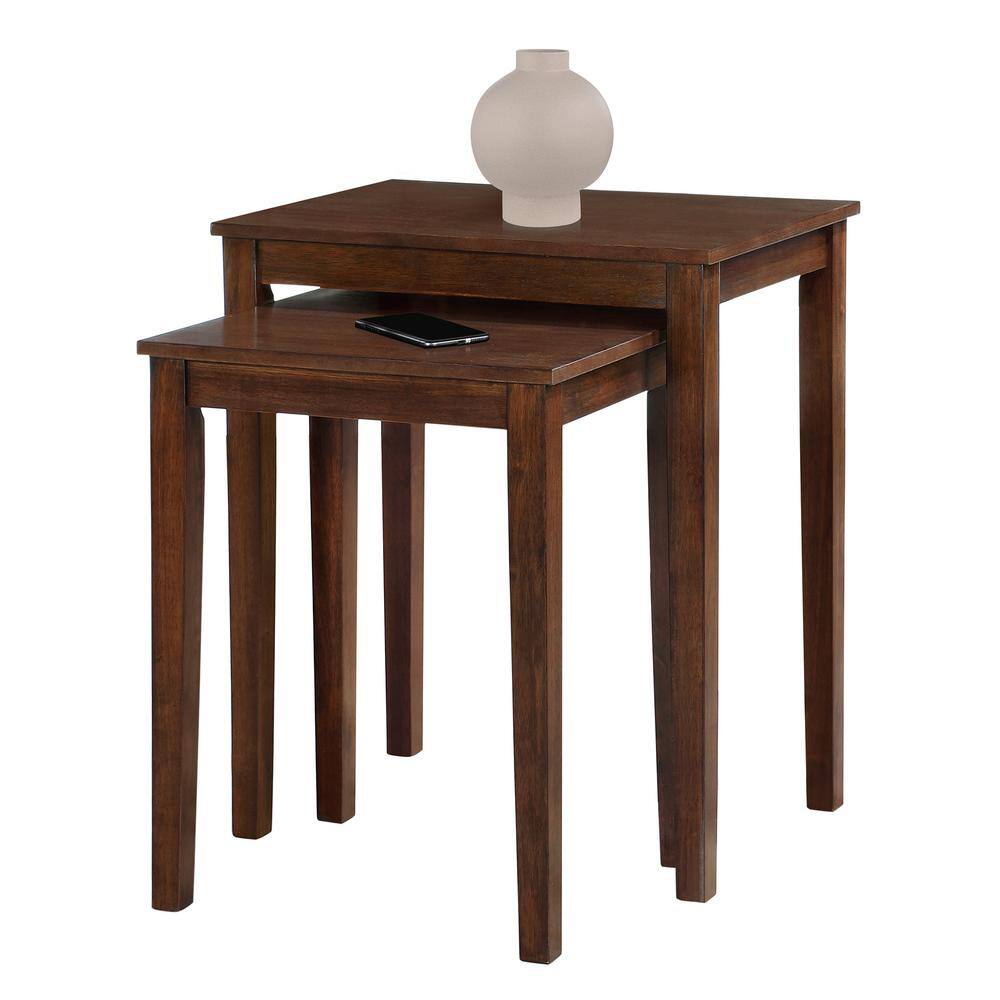 American Heritage Nesting Espresso End Tables (2-Piece) - thumbnail 5