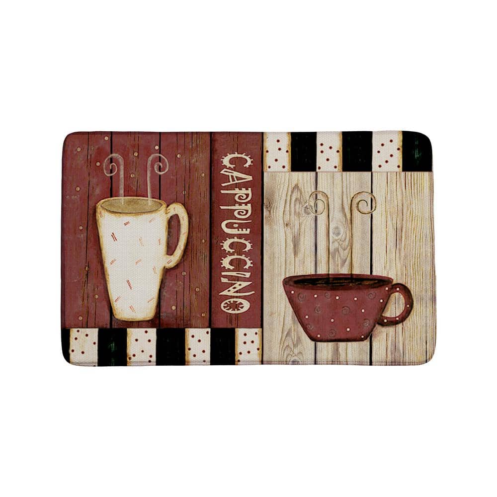 EverGrace Cappuccino Rectangle Kitchen Mat 22in.x 35in. EG2008KM3530