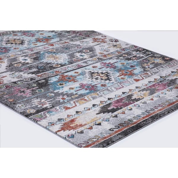 Vintage Collection Boulder Multi 7 ft. x 9 ft. Tribal Area Rug