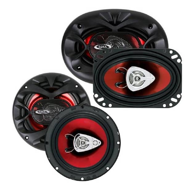 Boss Audio Systems New 6.5 in. 300-Watt Plus CH4630 4 in. x 6 in. 250-Watt Car Audio Speakers