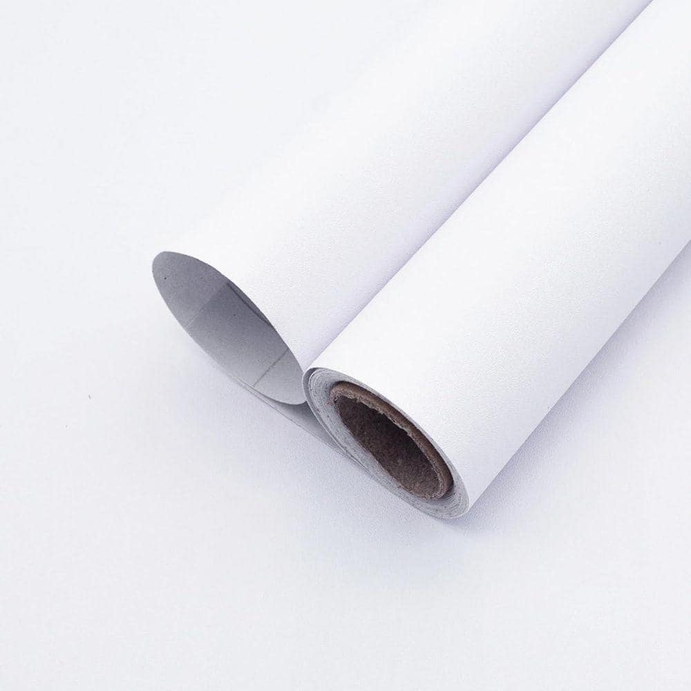 Matte Contact Paper White Matte Contact Paper Peel and Stick Wallpaper Roll Z0D6R4PCW5 ...