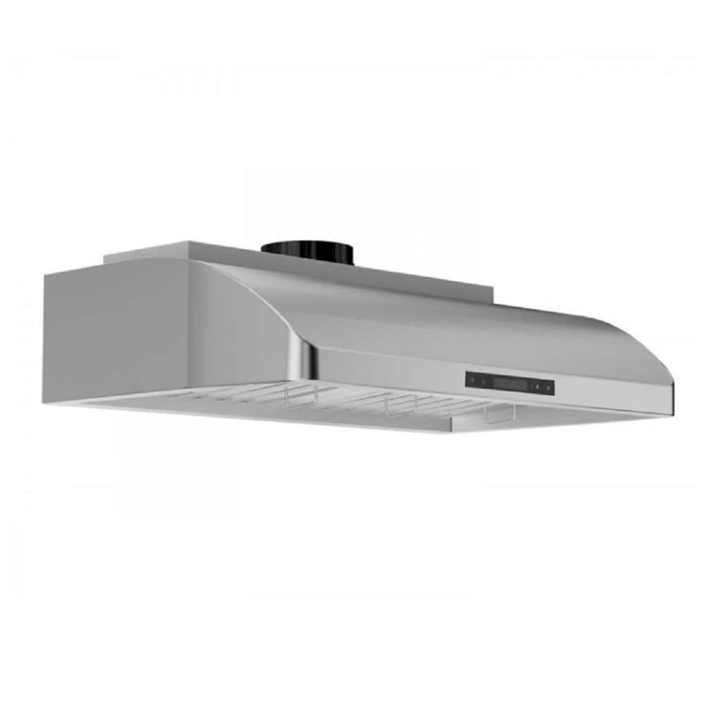 30" Brushed Stainless Steel Under Cabinet Range Hood