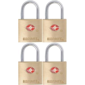 NUSET 1-1/2 in. 40 mm Keyed Different Solid Brass Padlock 5640-2 - The Home  Depot