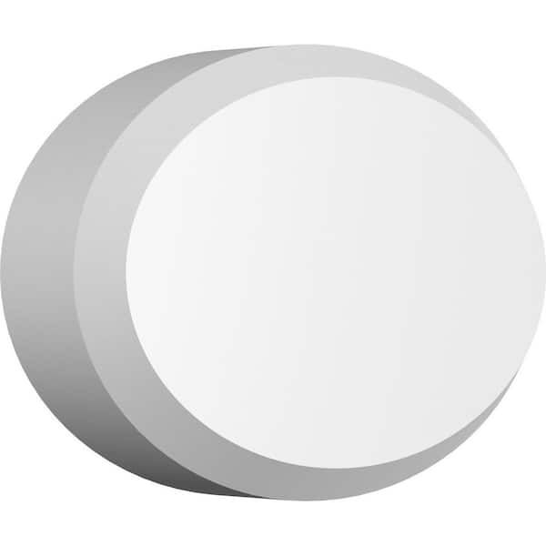 Ekena Millwork 5 in. W x 3-1/4 in. H x 1 in. P Standard Dalton Rosette with Beveled Edge (2-Pack)