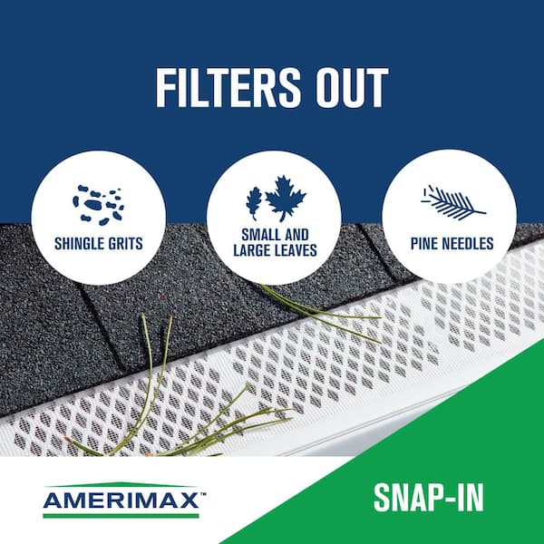 3 ft. White Snap-In Filter Gutter Guard 3 ft. White Snap-In Filter Gutter Guard
