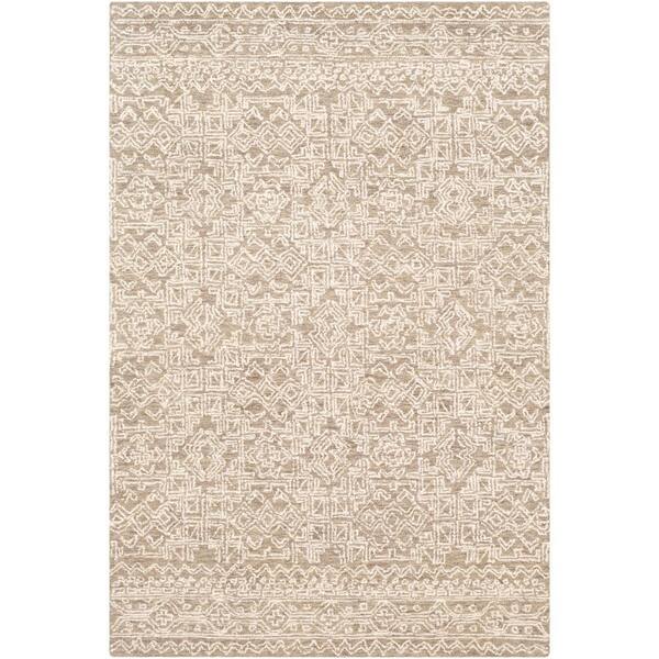 Artistic Weavers Newcastle Taupe/Cream 5 ft. x 8 ft. Tribal Indoor Area Rug