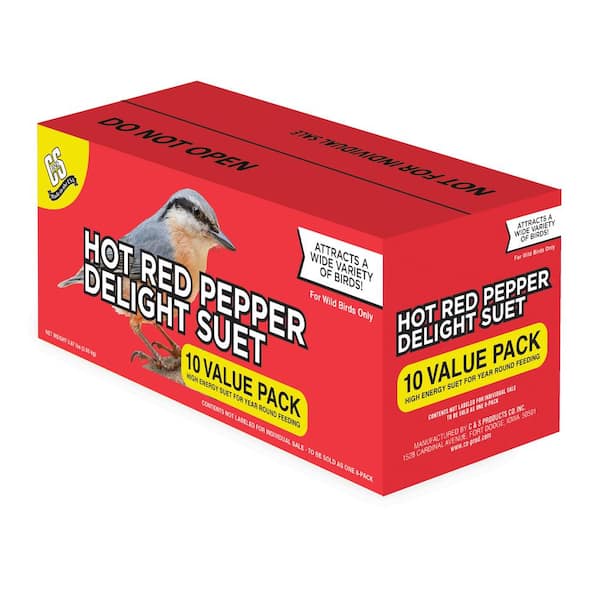 C and S Products Hot Pepper Suet Value (10-Pack)