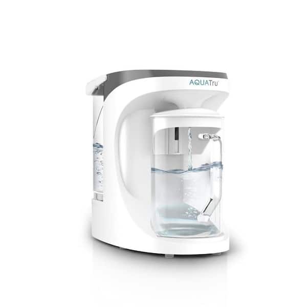AquaTru Carafe Alkaline Mineral Boost Countertop Water Purifier 4-Stage Ultra Reverse Osmosis Technology BPA Free
