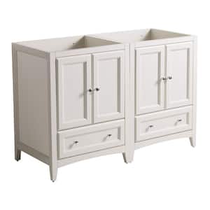 Oxford 48 in. Traditional Double Bathroom Vanity Cabinet in Antique White