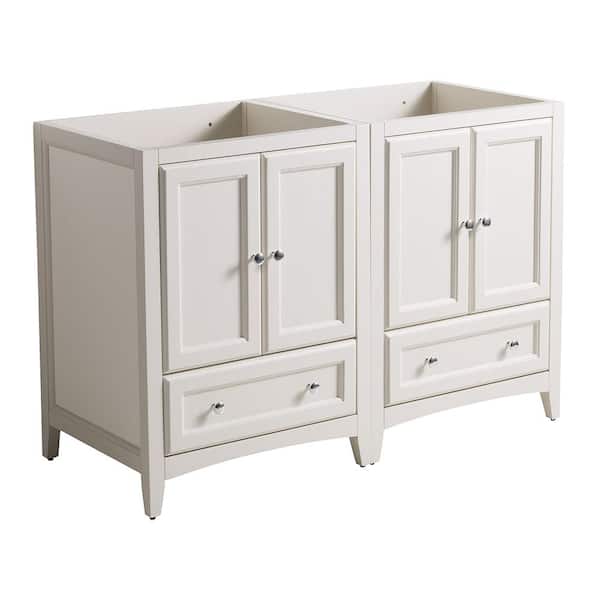 Fresca Oxford 48 in. Traditional Double Bathroom Vanity Cabinet in Antique White