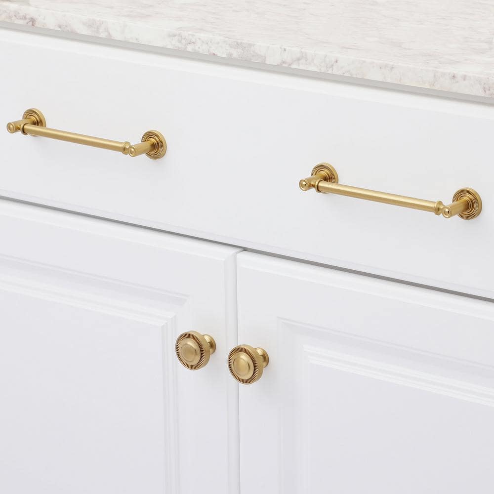 Minted 6" Satin Brass Modern Bar Pull