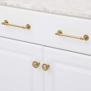 Minted 6 in. Center-to-Center Satin Brass Cabinet Pull