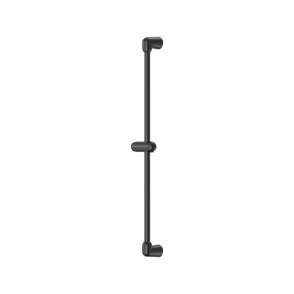 Matte Black 36-Inch Adjustable Shower Slide Bar