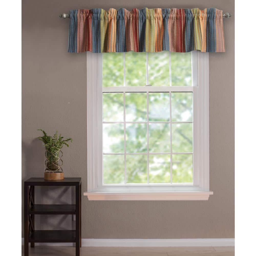 Katy 16 in. L Cotton Valance in Multi