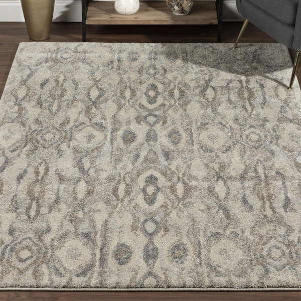 3 x 5 Gray Moroccan Runner Rug