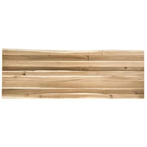 6 ft. L x 25 in. D x 1.5 in. T Unfinished Acacia Butcher Block Standard Countertop in Brown with Eased Edge