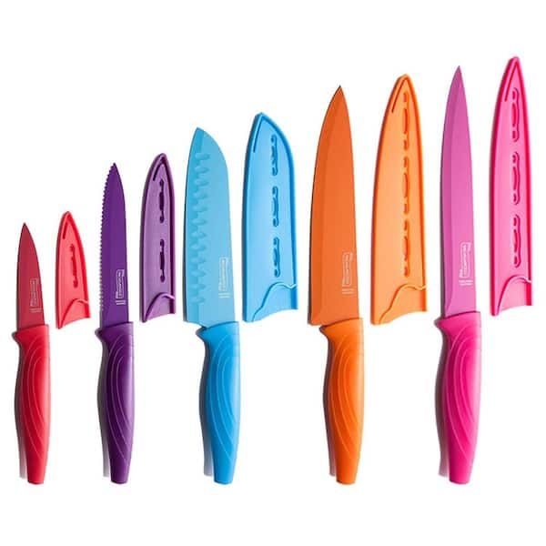 Unbranded Rainbow Stainless Steel Knife Set (10-Piece)
