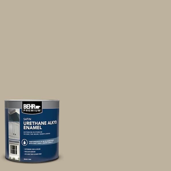 1 qt. #750D-4 Pebble Stone Satin Enamel Urethane Alkyd Interior/Exterior Paint