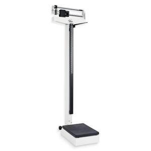440 lbs. Capacity Physician Mechanical Beam Scale with Height Rod and Sliding Weights