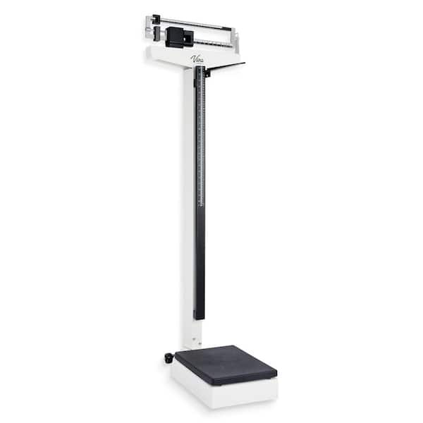 Vivacomfort 440 lbs. Capacity Physician Mechanical Beam Scale with Height Rod and Sliding Weights