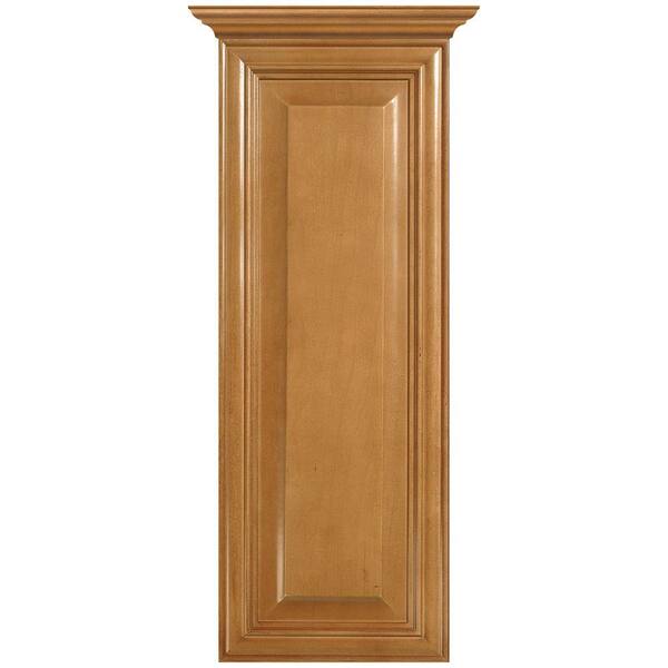 MasterBath Raised Panel 12 in. W Wall Hutch Cabinet in Cinnamon