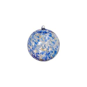 5.75 in. H Battery Operated Blue Handblown Glass Sphere